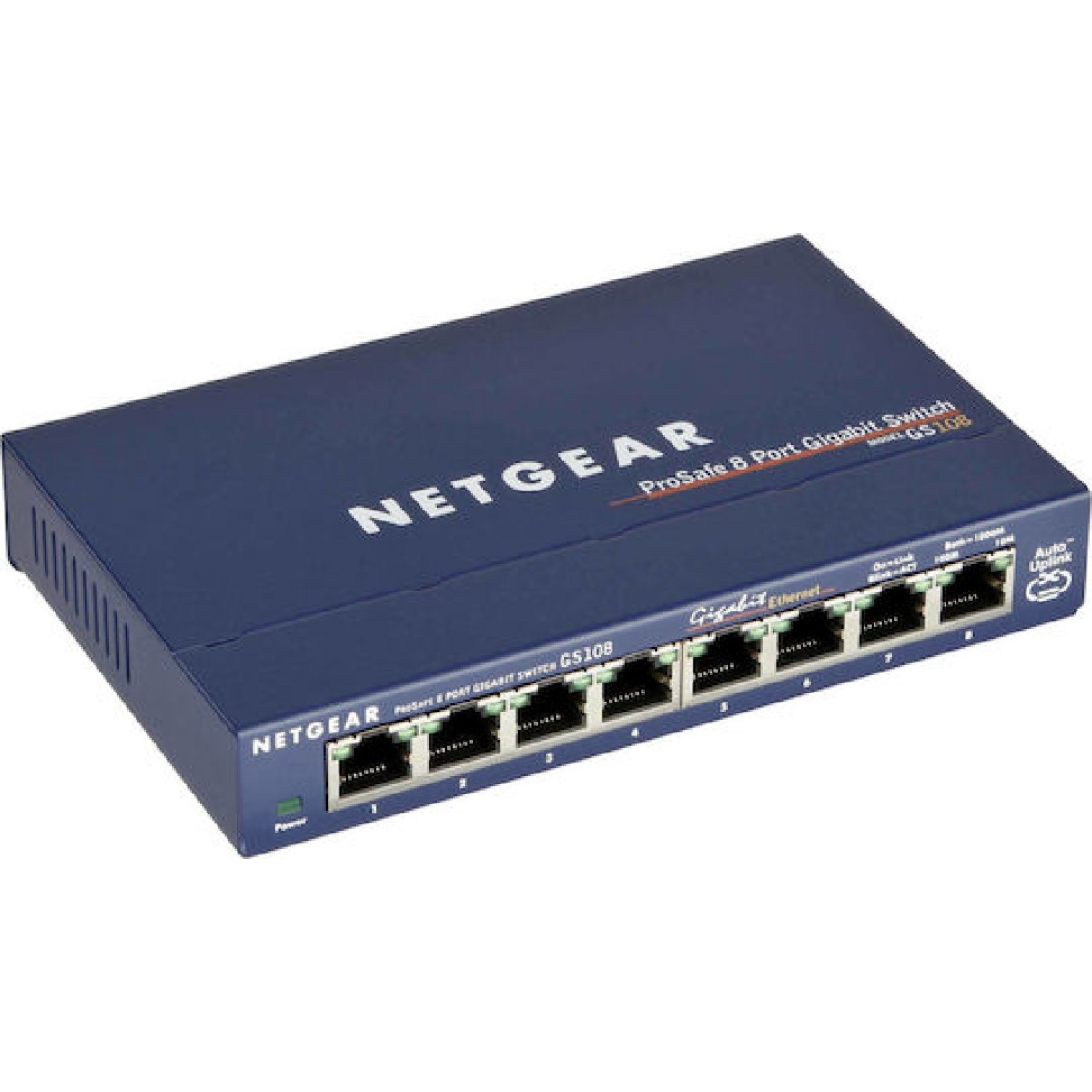 NetGear GS108GE v1 Unmanaged L2 Switch με 8 Θύρες Gigabit (1Gbps) Ethernet