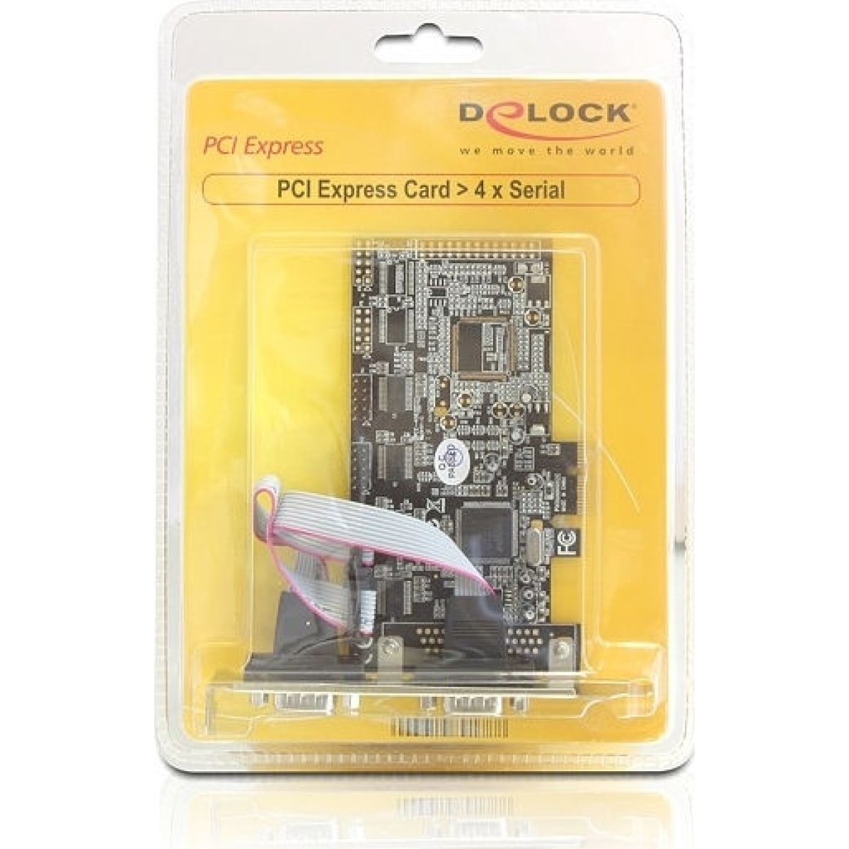DeLock Κάρτα PCIe σε 4 θύρες RS232 DB9 Serial
