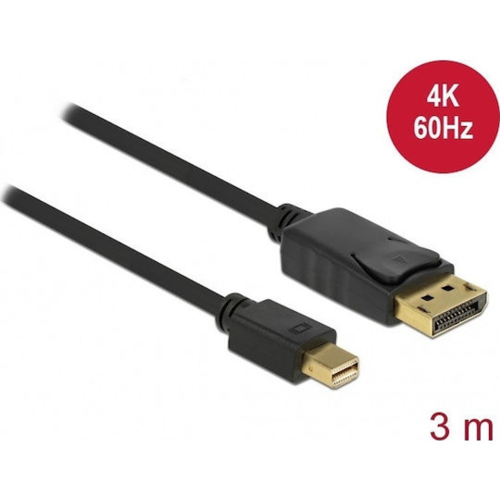 DeLock DisplayPort Cable DisplayPort male - mini DisplayPort male 3m (82699)