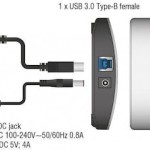 DeLock USB 3.0 Hub 4 Θυρών με σύνδεση USB-A και Εξωτερική Παροχή Ρεύματος Λευκό