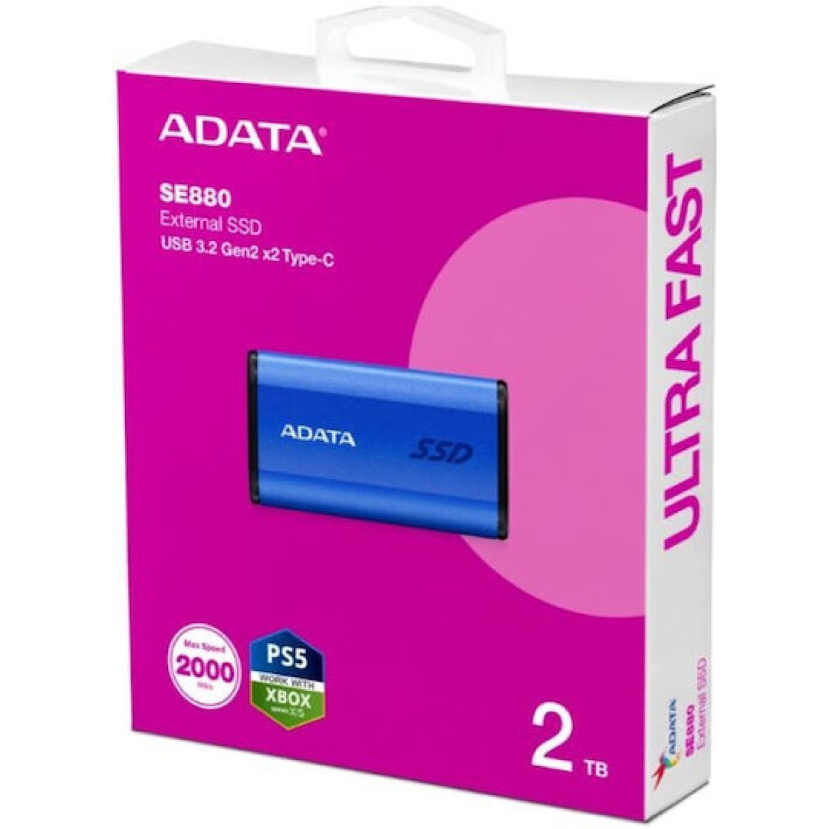 Adata SE880 USB 3.2 Εξωτερικός SSD 2TB 2.5