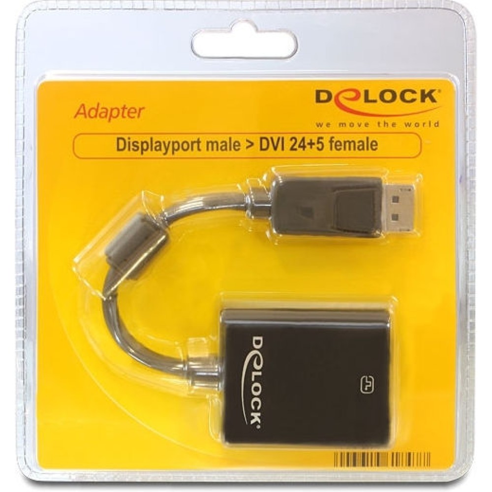 DeLock Μετατροπέας DisplayPort male σε DVI-I female (61847)