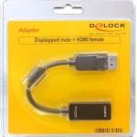 DeLock Μετατροπέας DisplayPort male σε HDMI female (61849)