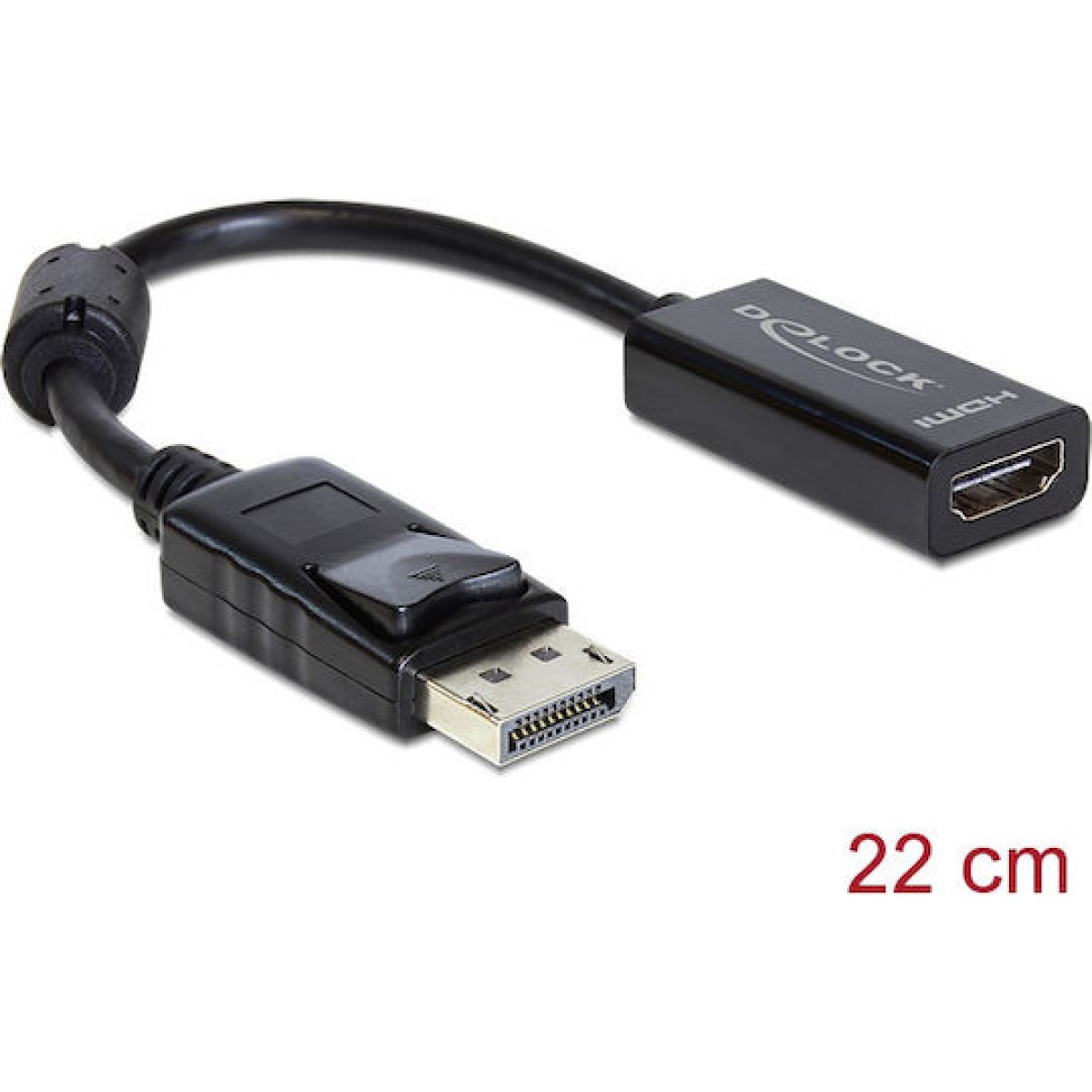 DeLock Μετατροπέας DisplayPort male σε HDMI female (61849)