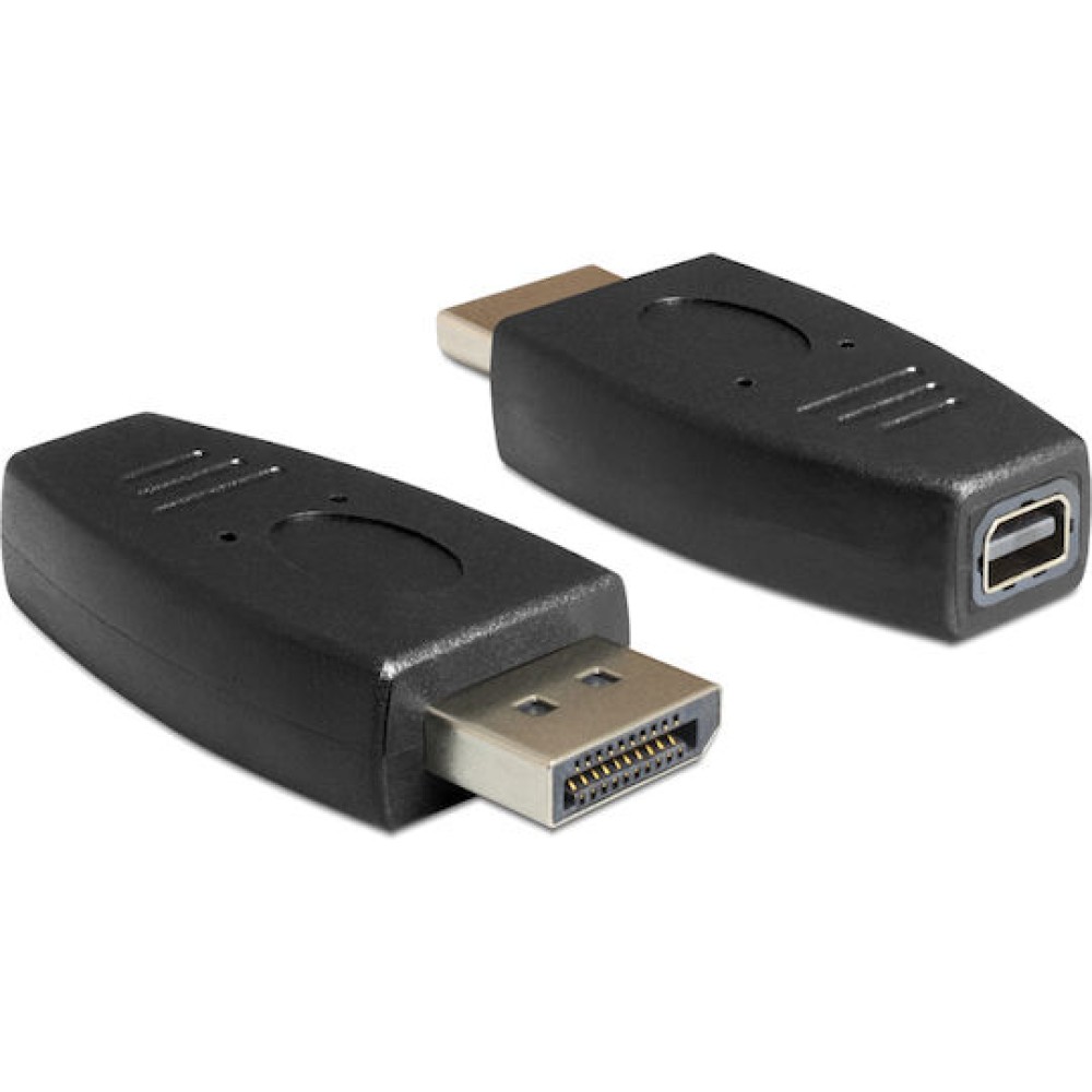 DeLock Μετατροπέας DisplayPort male σε mini DisplayPort female (65237)