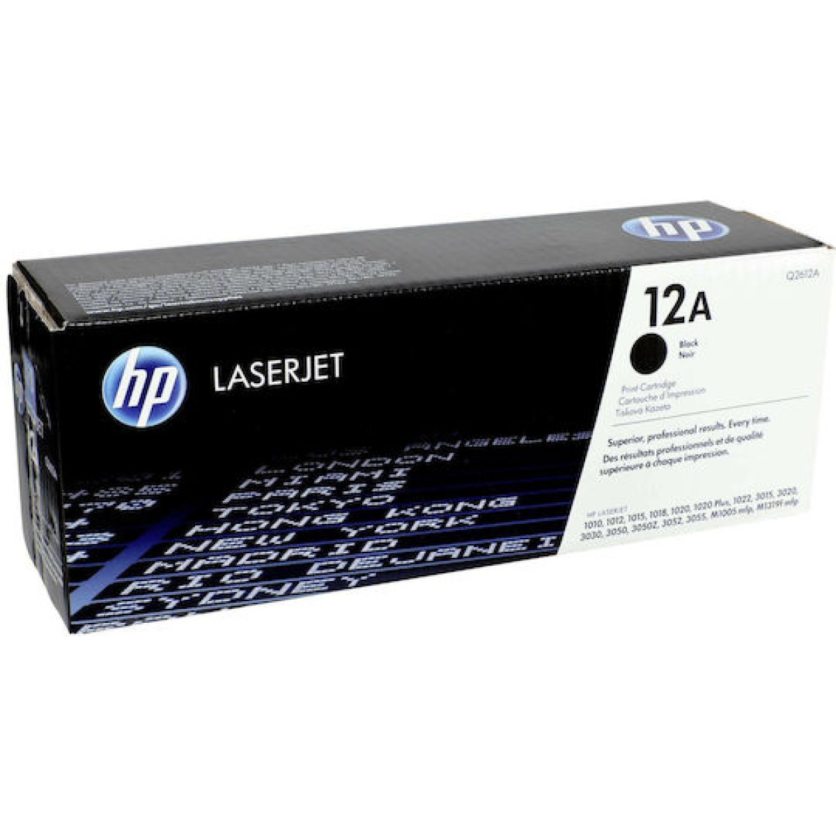 HP 12A Γνήσιο Toner Laser Εκτυπωτή Μαύρο 2000 Σελίδων (Q2612A)
