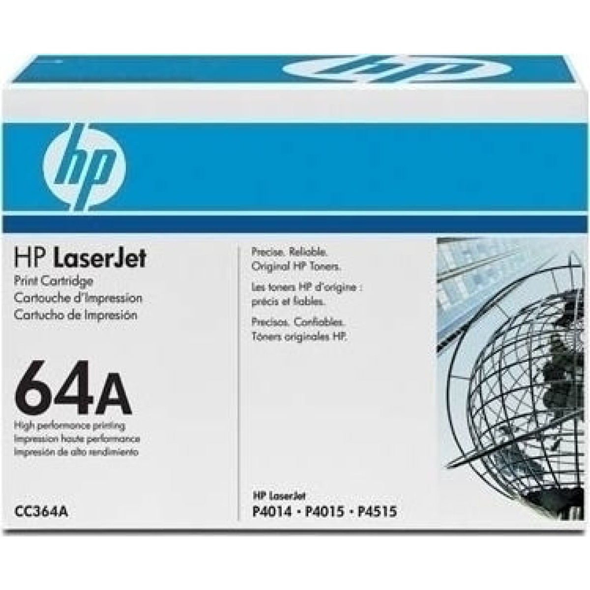 HP 64A Γνήσιο Toner Laser Εκτυπωτή Μαύρο 10000 Σελίδων (CC364A)