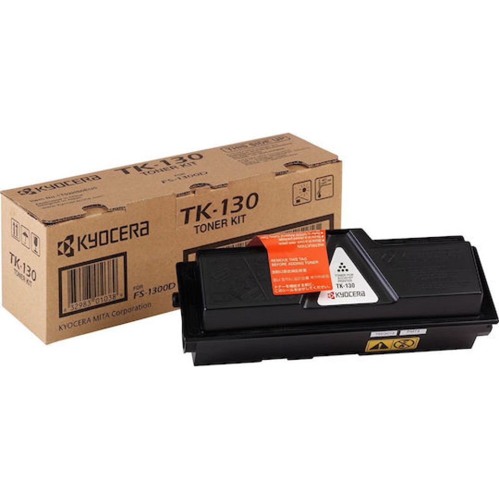 Kyocera TK-130 Γνήσιο Toner Laser Εκτυπωτή Μαύρο 7200 Σελίδων (1T02HS0EUC)