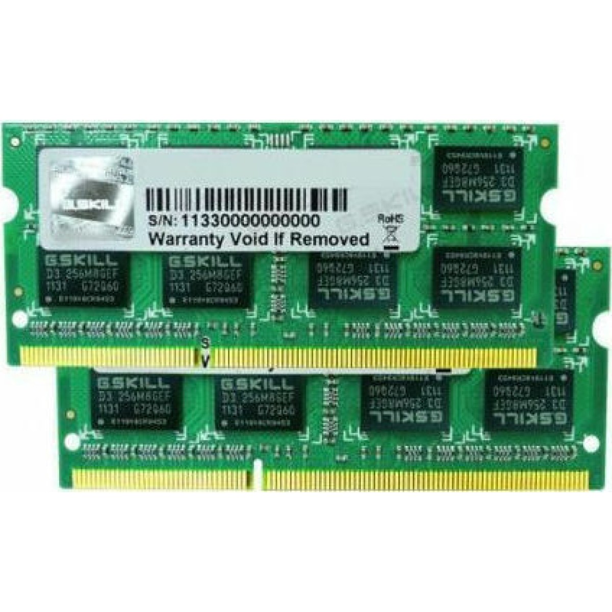G.Skill DDR3 4GB RAM με 2x2GB Modules και Ταχύτητα 1600 για Laptop