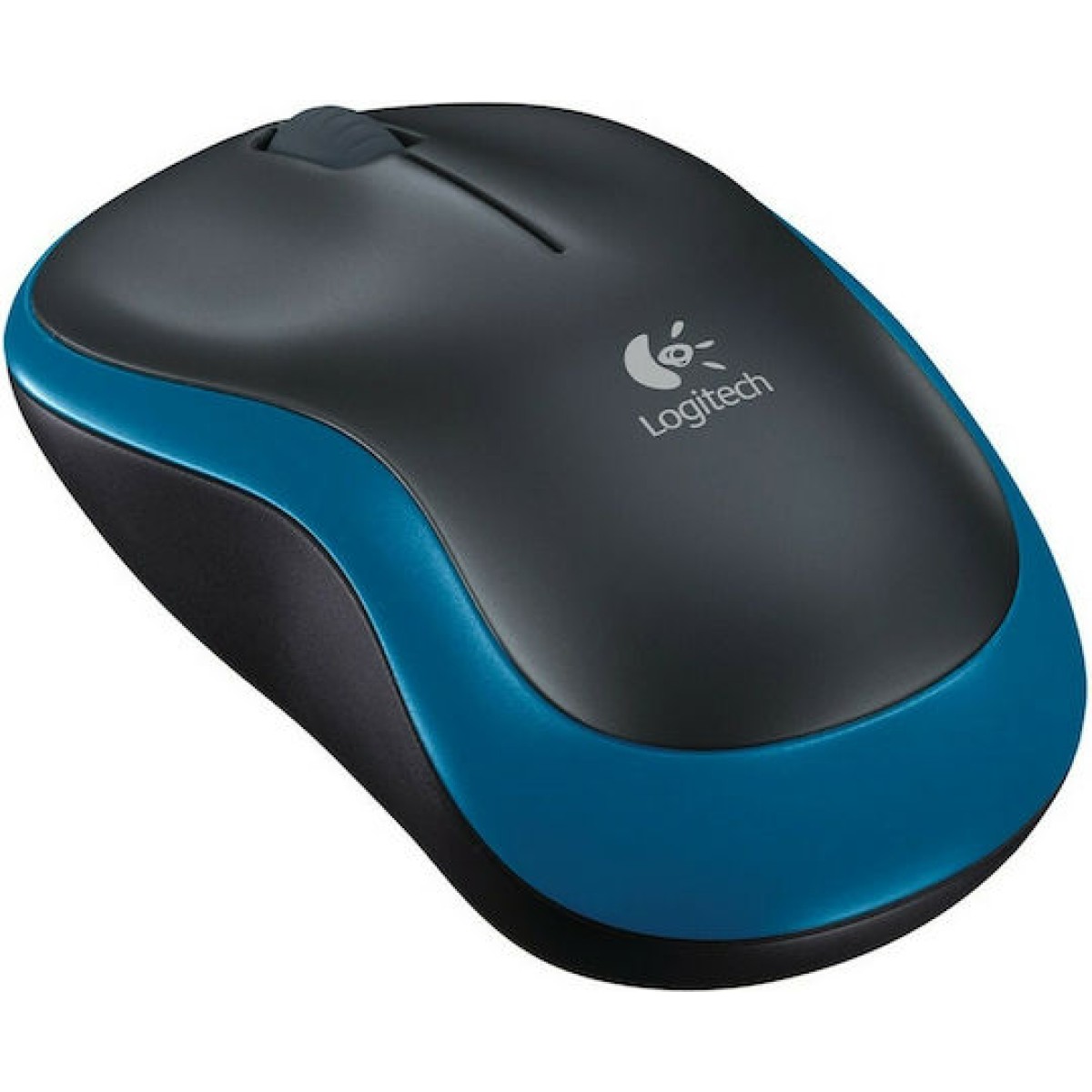 Logitech M185 Ασύρματο Mini Ποντίκι Black/Blue