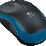 Logitech M185 Ασύρματο Mini Ποντίκι Black/Blue