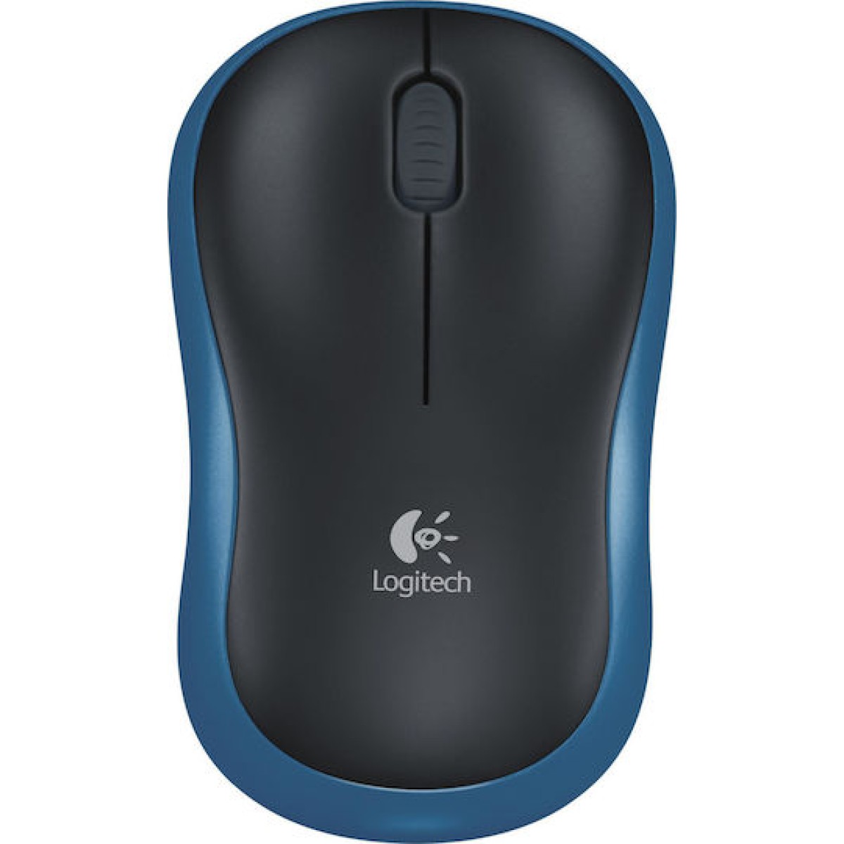Logitech M185 Ασύρματο Mini Ποντίκι Black/Blue