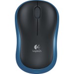 Logitech M185 Ασύρματο Mini Ποντίκι Black/Blue