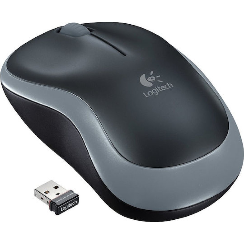 Logitech M185 Ασύρματο Mini Ποντίκι Γκρι