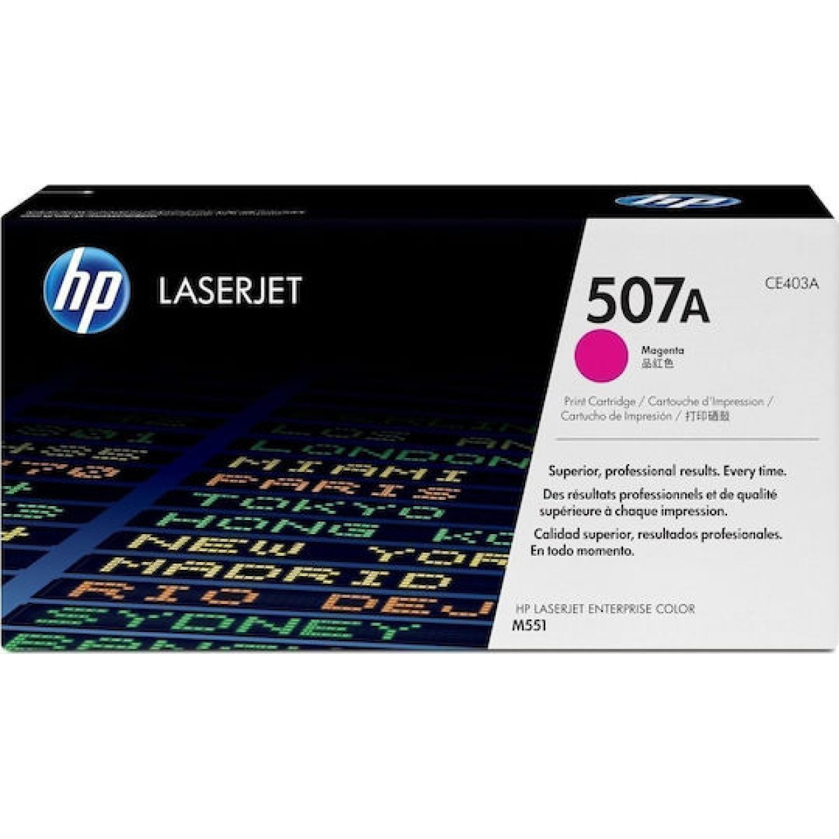 HP 507A Γνήσιο Toner Laser Εκτυπωτή Ματζέντα 6000 Σελίδων (CE403A)