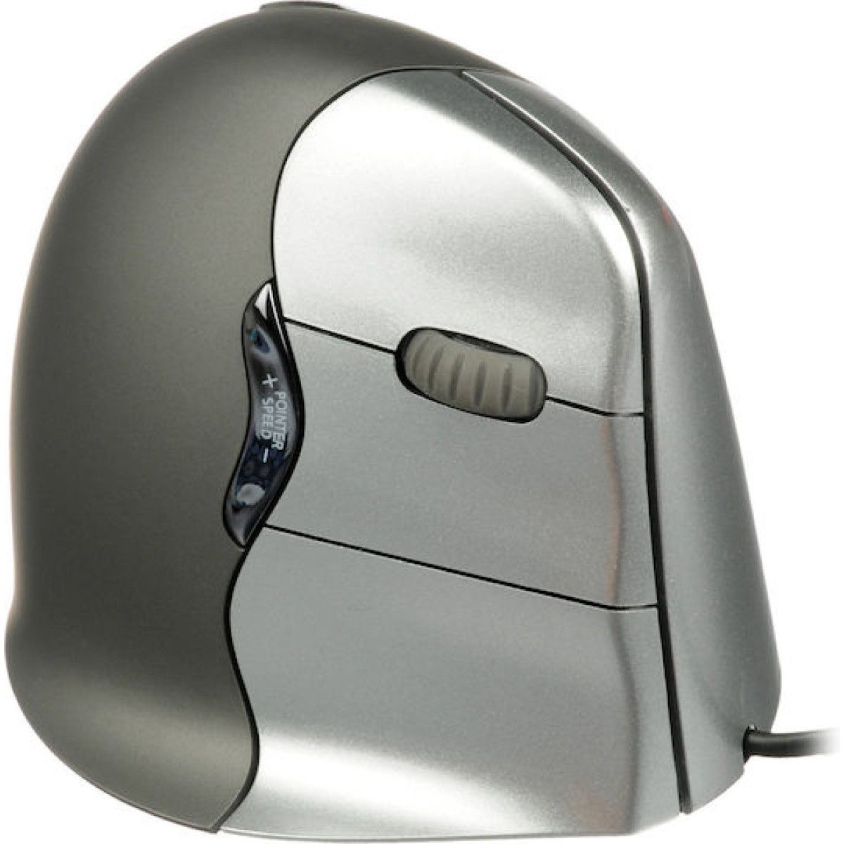 Evoluent VerticalMouse 4 Right Ενσύρματο Εργονομικό Ποντίκι Γκρι