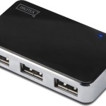 Digitus USB 2.0 Hub 4 Θυρών με σύνδεση USB-A και Εξωτερική Παροχή Ρεύματος