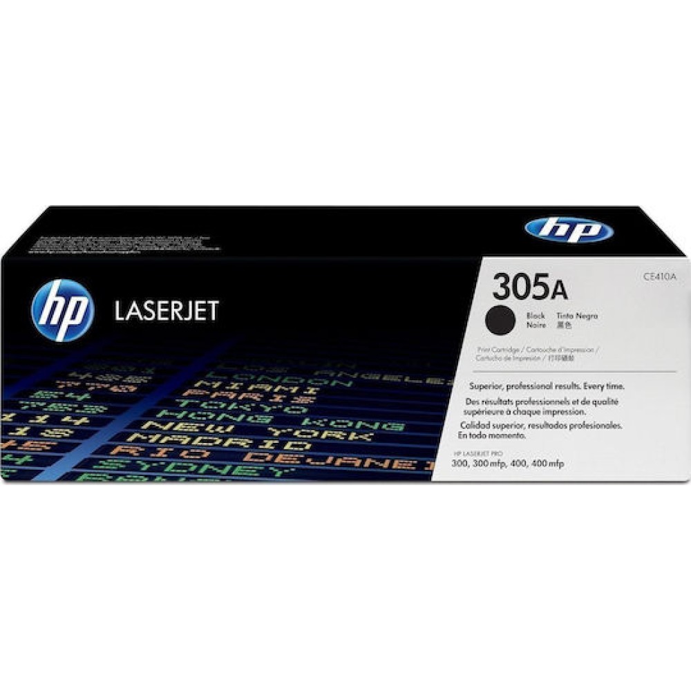 HP 305A Γνήσιο Toner Laser Εκτυπωτή Μαύρο 2090 Σελίδων (CE410A)