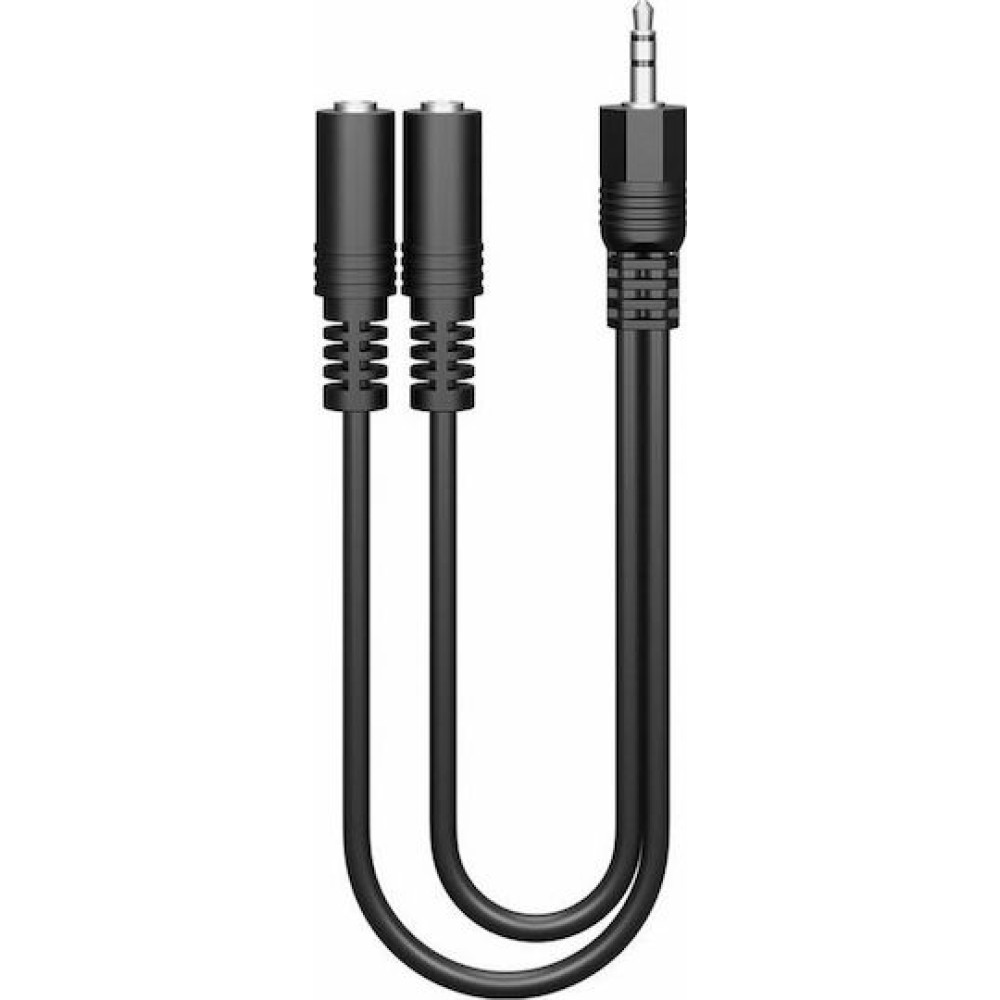 Goobay Μετατροπέας 3.5mm male σε 3.5mm 2x female 1τμχ 50464