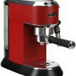 De'Longhi Dedica Pump Μηχανή Espresso 1300W Πίεσης 15bar Κόκκινη