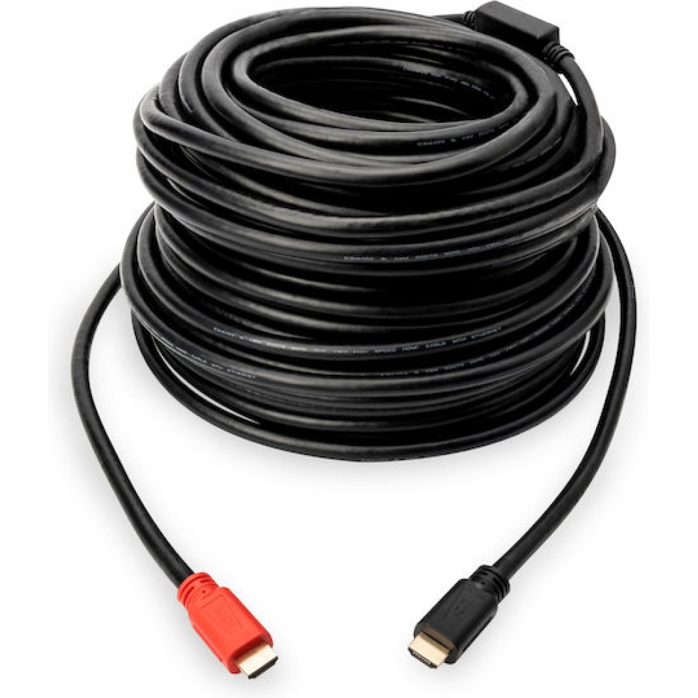 Digitus HDMI 1.4 Cable HDMI male - HDMI male 10m Μαύρο