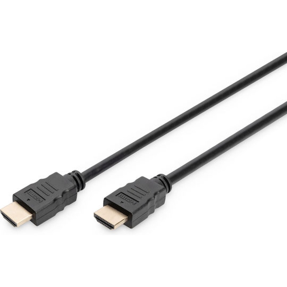 Digitus HDMI 1.4 Cable HDMI male - HDMI male 2m Μαύρο