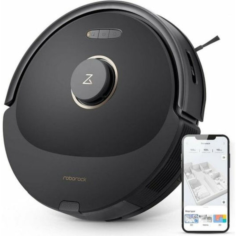 Roborock Q8 Max Σκούπα Ρομπότ για Σκούπισμα & Σφουγγάρισμα με Χαρτογράφηση και Wi-Fi Μαύρη