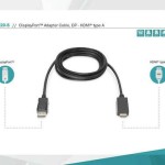 Digitus Cable DisplayPort male - HDMI male 2m (AK-340303-020-S)