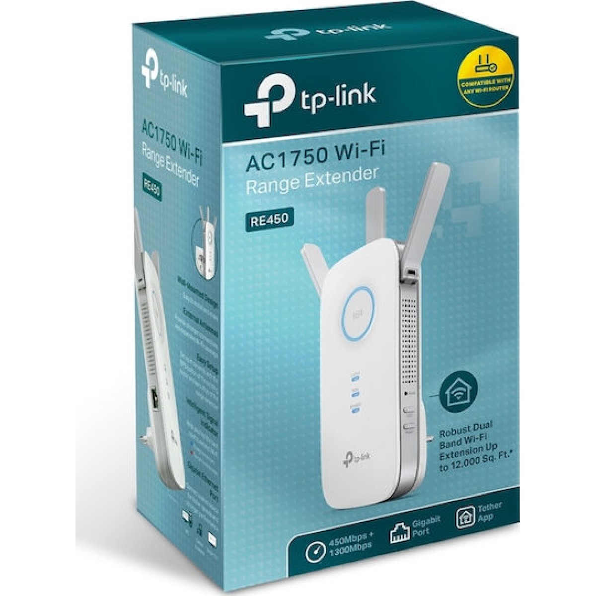 TP-LINK RE450 v4 WiFi Extender Dual Band (2.4 & 5GHz) 1750Mbps