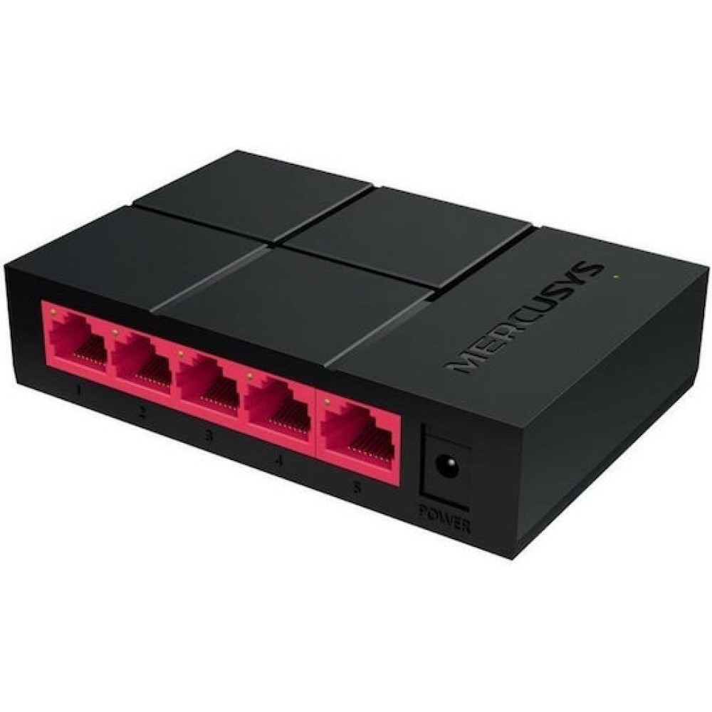 Mercusys MS105G v1 Unmanaged L2 Switch με 5 Θύρες Gigabit (1Gbps) Ethernet