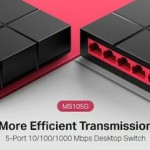Mercusys MS105G v1 Unmanaged L2 Switch με 5 Θύρες Gigabit (1Gbps) Ethernet