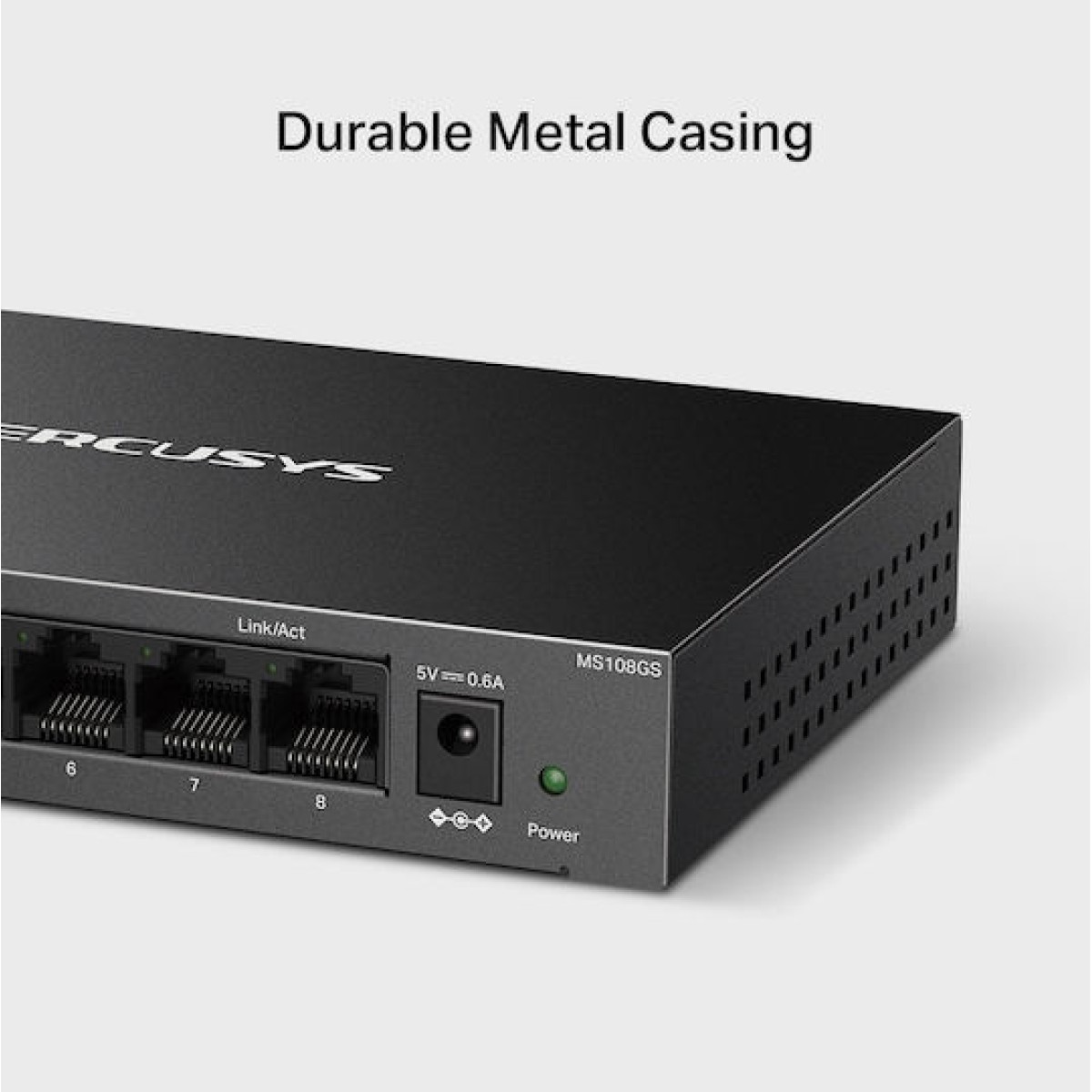 Mercusys MS108GS Unmanaged L2 Switch με 8 Θύρες Gigabit (1Gbps) Ethernet