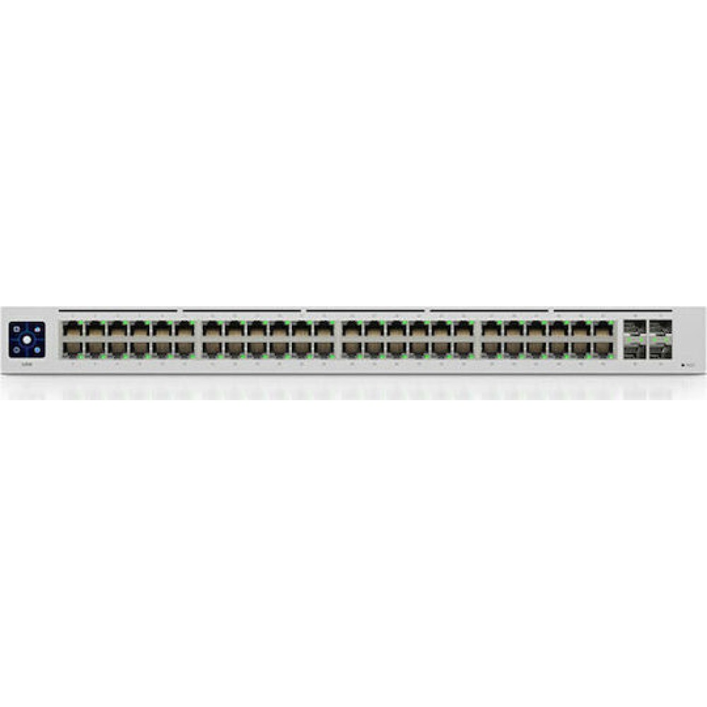 Ubiquiti UniFi Switch 48 (Touchscreen) Managed L2 Switch με 48 Θύρες Gigabit (1Gbps) Ethernet και 4 SFP Θύρες