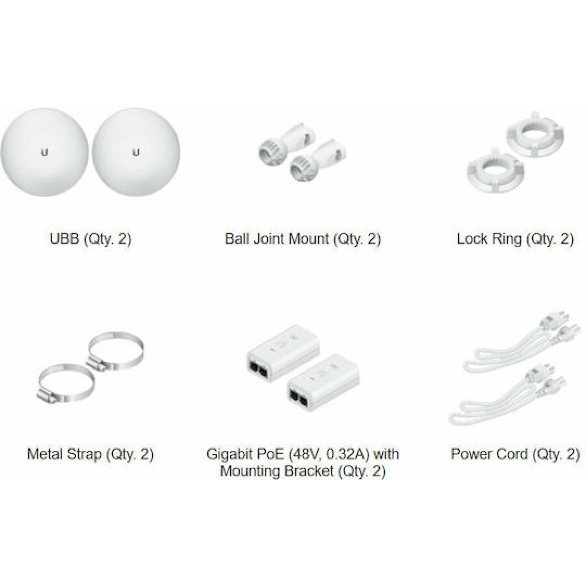 Ubiquiti UniFi Building-to-Building Bridge Εξωτερική Κεραία WiFi Κατευθυντική 17.2dBi με σύνδεση Ethernet