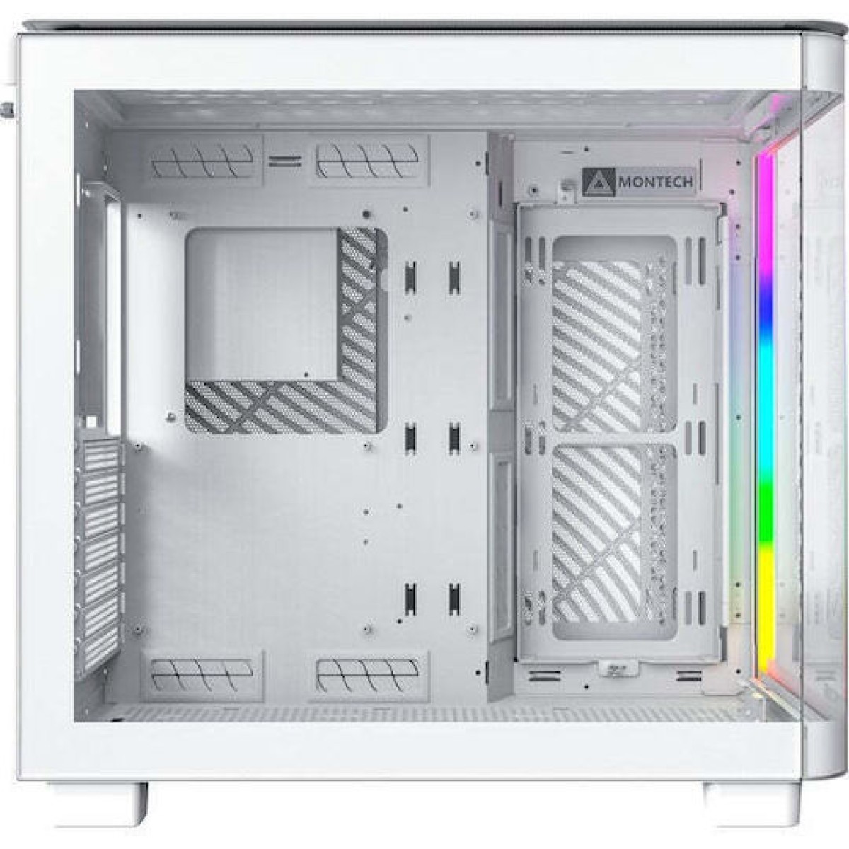 Montech King 95 Midi Tower Κουτί Υπολογιστή με Πλαϊνό Παράθυρο Λευκό