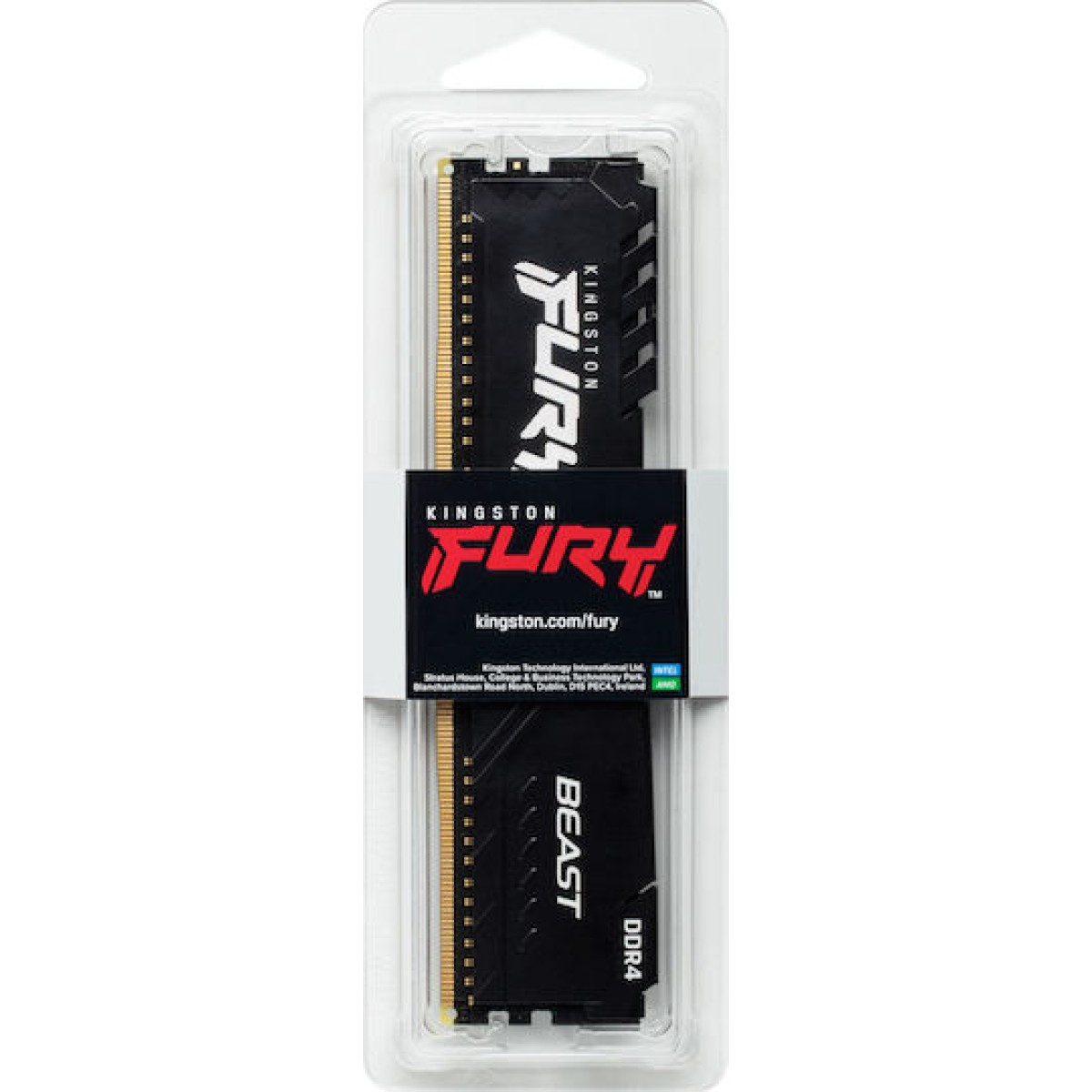 Kingston Fury Beast DDR4 με Module 1x32GB και Ταχύτητα 3200 για Desktop