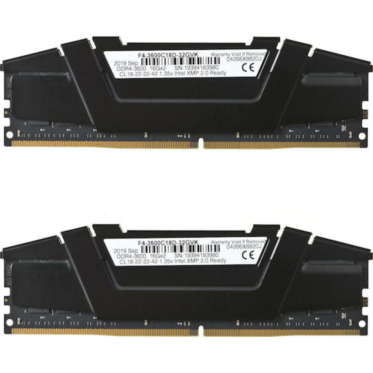 G.Skill Ripjaws V DDR4 32GB RAM με 2x16GB Modules και Ταχύτητα 2133 για Desktop
