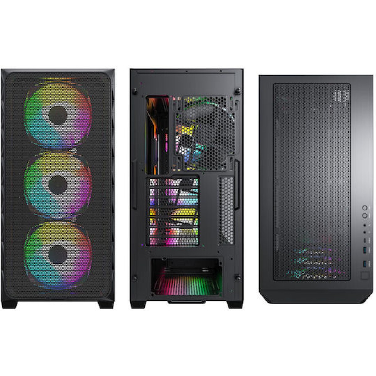 Montech Air 903 Max Gaming Midi Tower Κουτί Υπολογιστή με Πλαϊνό Παράθυρο Μαύρο