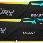 Kingston Fury Beast RGB DDR5 32GB RAM με 2x16GB Modules και Ταχύτητα 5600 για Desktop