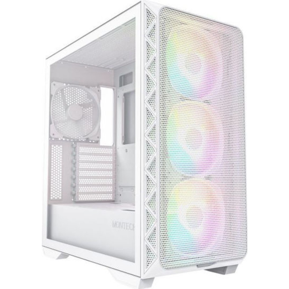 Montech Air 903 Max Gaming Midi Tower Κουτί Υπολογιστή με Πλαϊνό Παράθυρο Λευκό