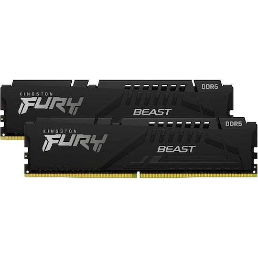 Kingston Fury Beast DDR5 64GB RAM με 2x32GB Modules και Ταχύτητα 5600 για Desktop
