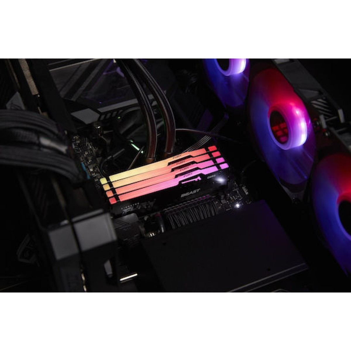 Kingston Fury Beast RGB DDR5 64GB RAM με 2x32GB Modules και Ταχύτητα 6000 για Desktop
