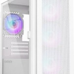 Montech AIR 100 ARGB Gaming Mini Tower Κουτί Υπολογιστή με Πλαϊνό Παράθυρο Λευκό