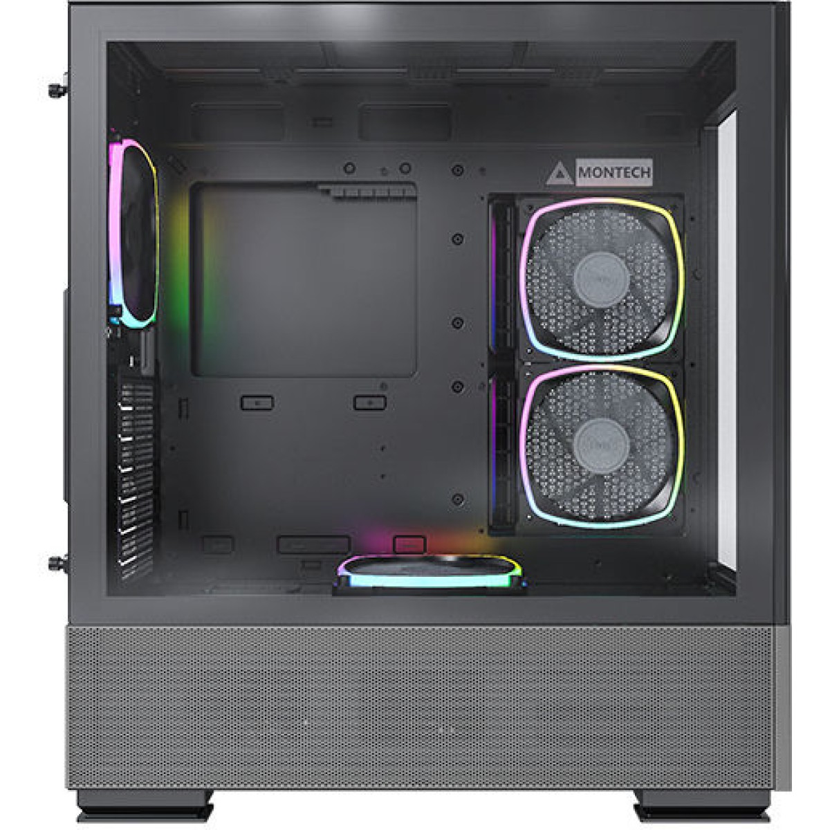 Montech Sky Two Gaming Midi Tower Κουτί Υπολογιστή με RGB Φωτισμό Μαύρο