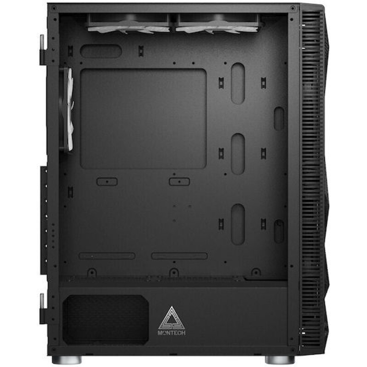 Montech X3 Mesh Gaming Midi Tower Κουτί Υπολογιστή με Πλαϊνό Παράθυρο και RGB Φωτισμό Μαύρο