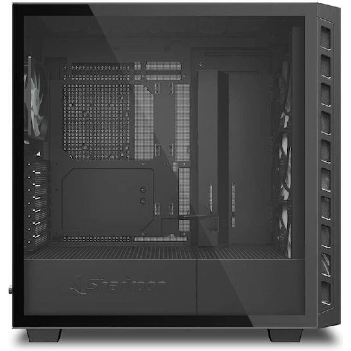 Sharkoon Rebel C80G RGB Gaming Midi Tower Κουτί Υπολογιστή με Πλαϊνό Παράθυρο Μαύρο