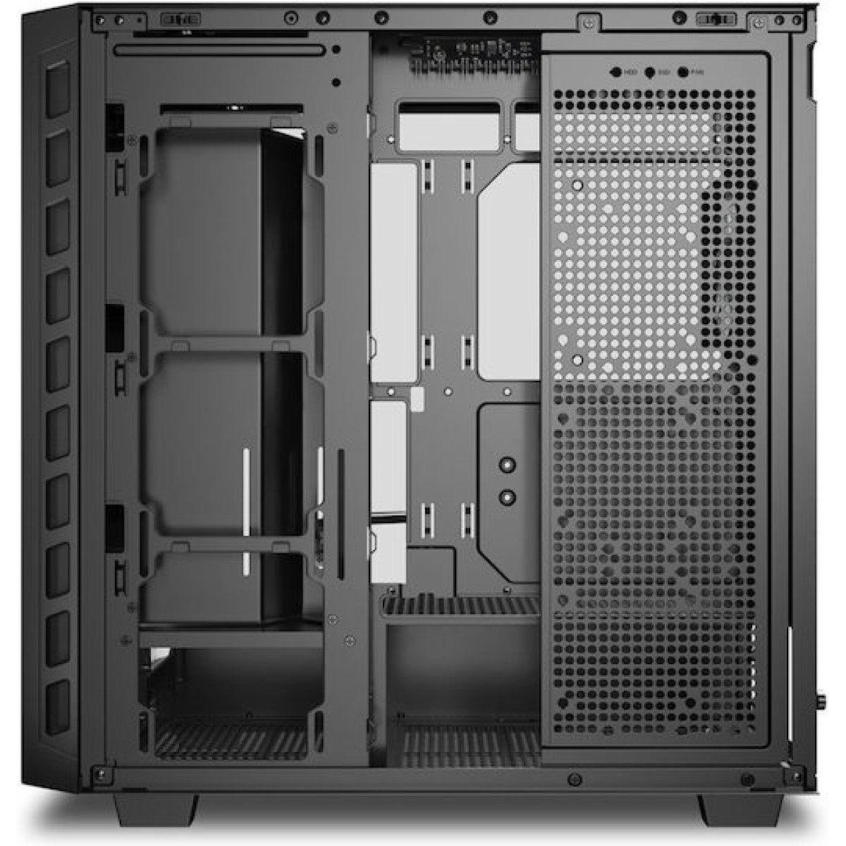 Sharkoon Rebel C80G RGB Gaming Midi Tower Κουτί Υπολογιστή με Πλαϊνό Παράθυρο Μαύρο