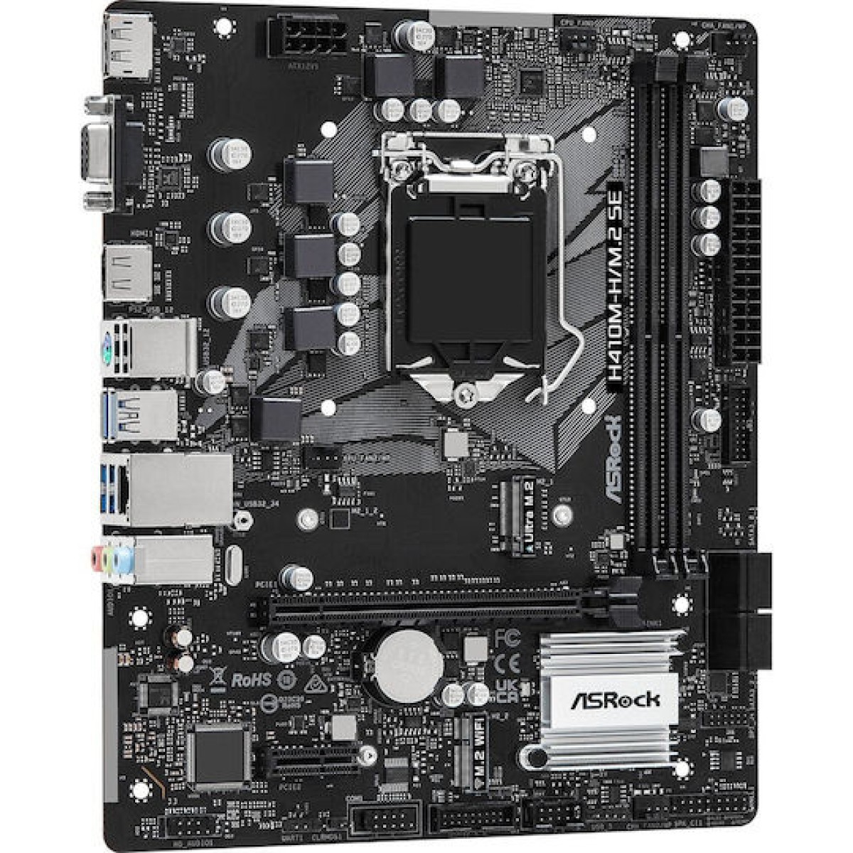 ASRock H410M-H/M.2 SE Motherboard Micro ATX με Intel 1200 Socket