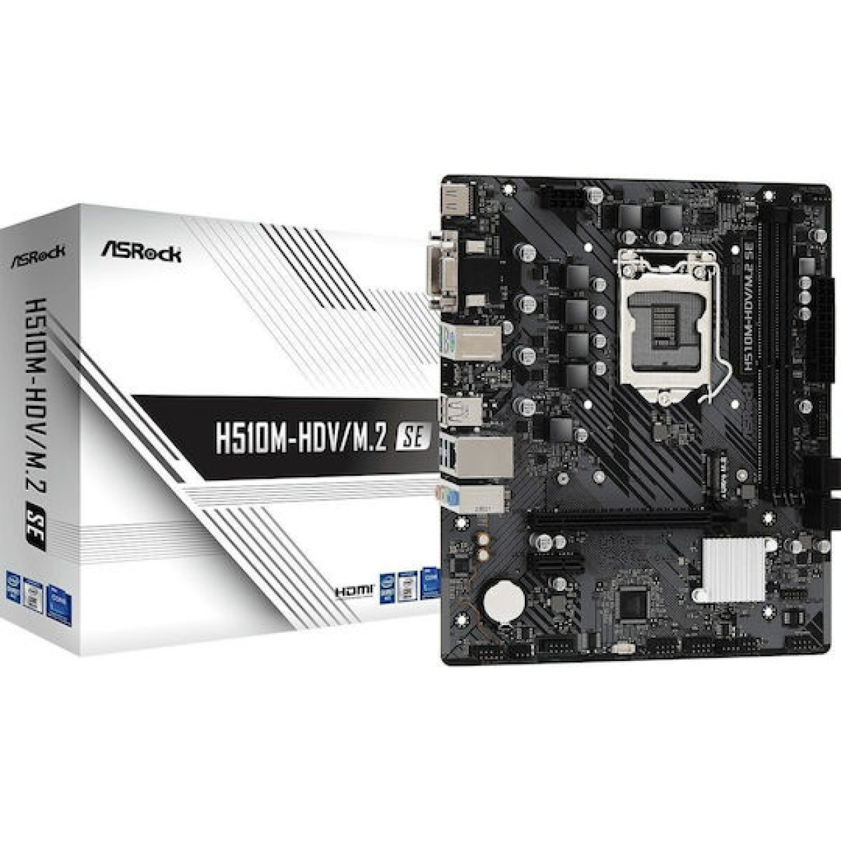 ASRock H510M-HDV/M.2 SE Motherboard Micro ATX με Intel 1200 Socket 90-MXBM00-A0UAYZ