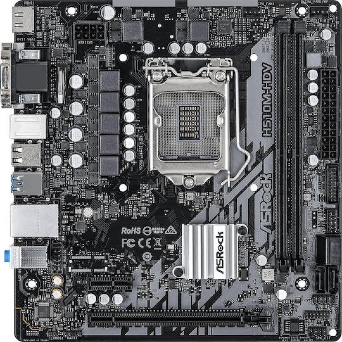 ASRock H510M-HDV/M.2 SE Motherboard Micro ATX με Intel 1200 Socket 90-MXBM00-A0UAYZ